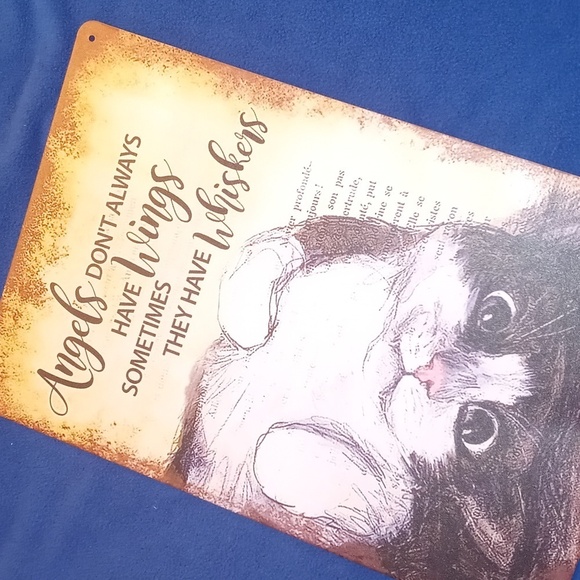 Cat metal sign 7x11.9" - Picture 5 of 6